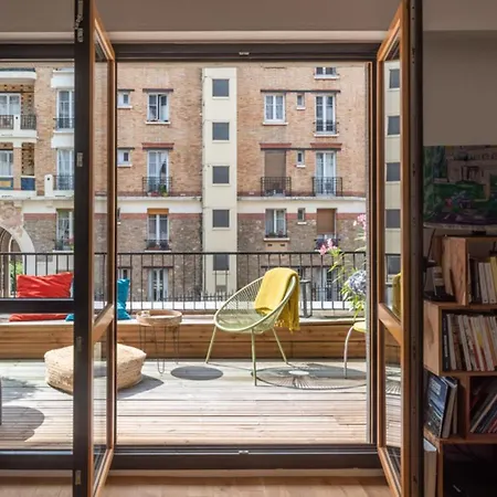 Apartment Cozy With Terrace In Gambetta Paris